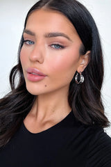 Zoey Hoop Earrings - Silver