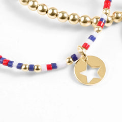 Hope Unwritten Bracelet - Firecracker - Star Small Gold Disc