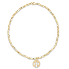 egirl Classic Gold 2mm Bracelet - Guardian Angel Small Gold Disc