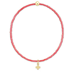 Hope Classic Sherbert Bracelet - Signature Cross Small Gold Charm