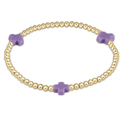 egirl Signature Cross 3mm Gold Bracelet
