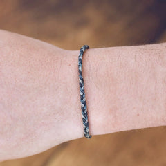 Steel Multi Mini Braided Bracelet