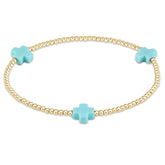 Signature Cross 2mm Gold Bracelet