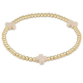 Signature Cross 3mm Gold Bracelet