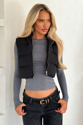 Calvin Puffer Vest - Black