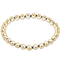 Gameday Hope Grateful 5mm Bead Bracelet - Blue