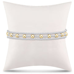simply classic sincerity stack - mixed metal - stack of 3