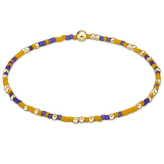 Gameday Hope Unwritten Bracelet - Purple-Golden Yellow