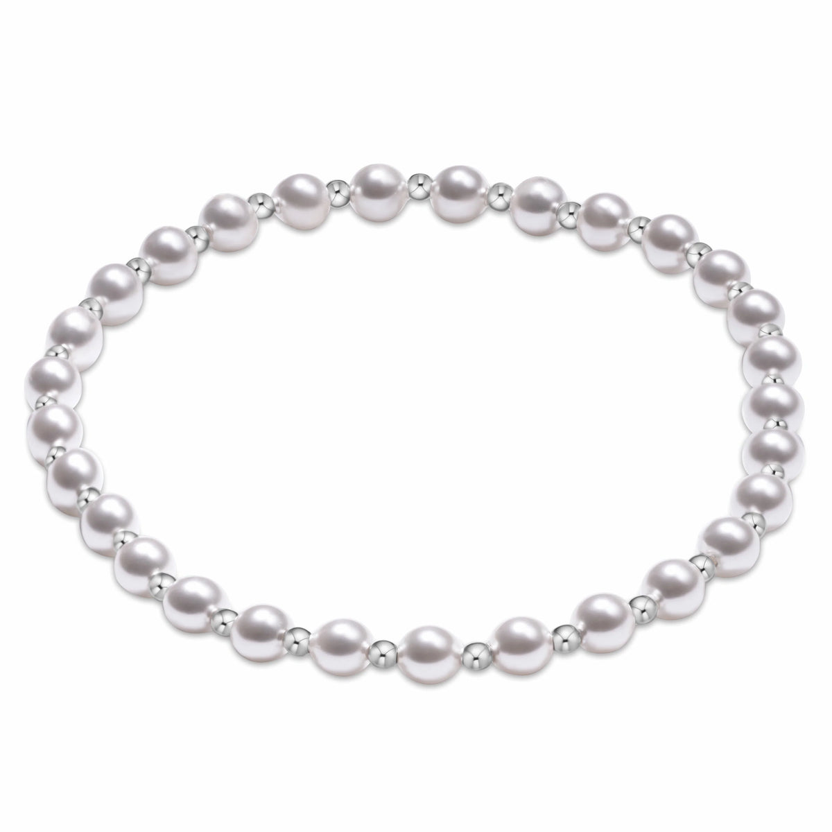 Grateful Pearl 4mm Sterling Bracelet