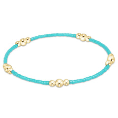 Hope Purpose Gold Bracelet - Turquoise