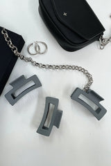 Mika Claw Clip - Grey