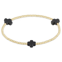 Signature Cross 2mm Gold Bracelet