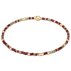 Gameday Hope Unwritten Bracelet - Gold Luster-Maroon