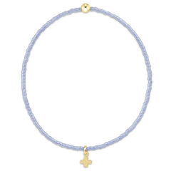 Hope Classic Ocean Mist Bracelet - Signature Cross Small Gold Charm