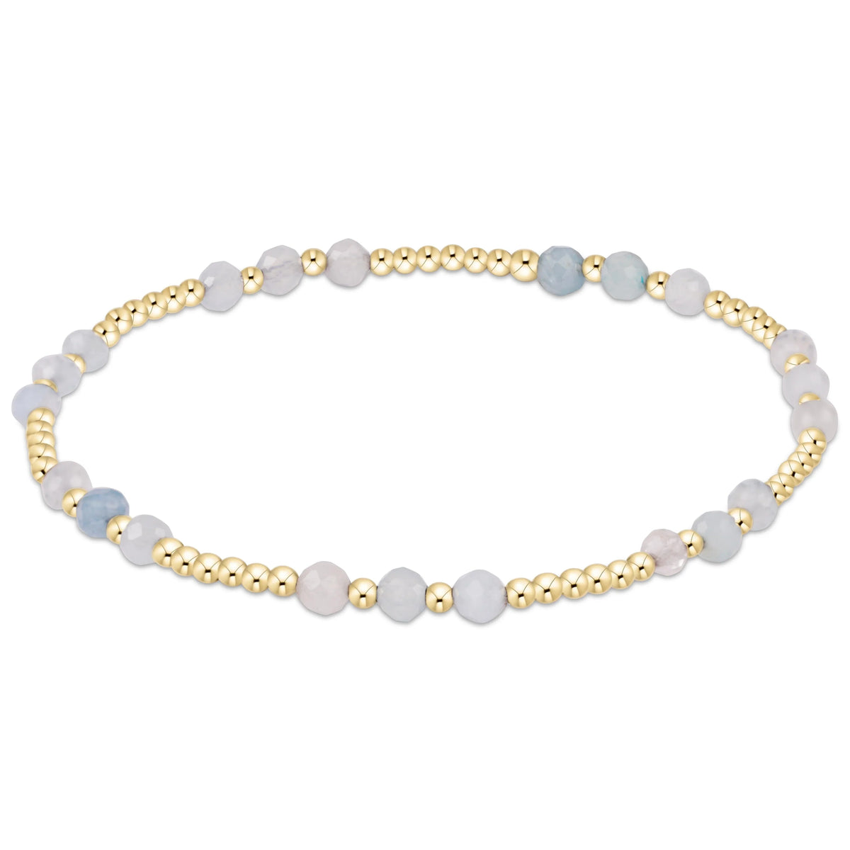 Joy Gem 3mm Bracelet - Aquamarine
