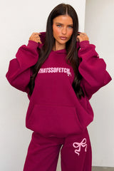 Sadie Bow Hoodie - Maroon