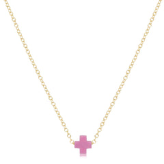 egirl 14" Necklace Gold - Signature Cross Small