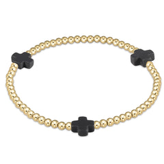 Signature Cross 3mm Gold Bracelet