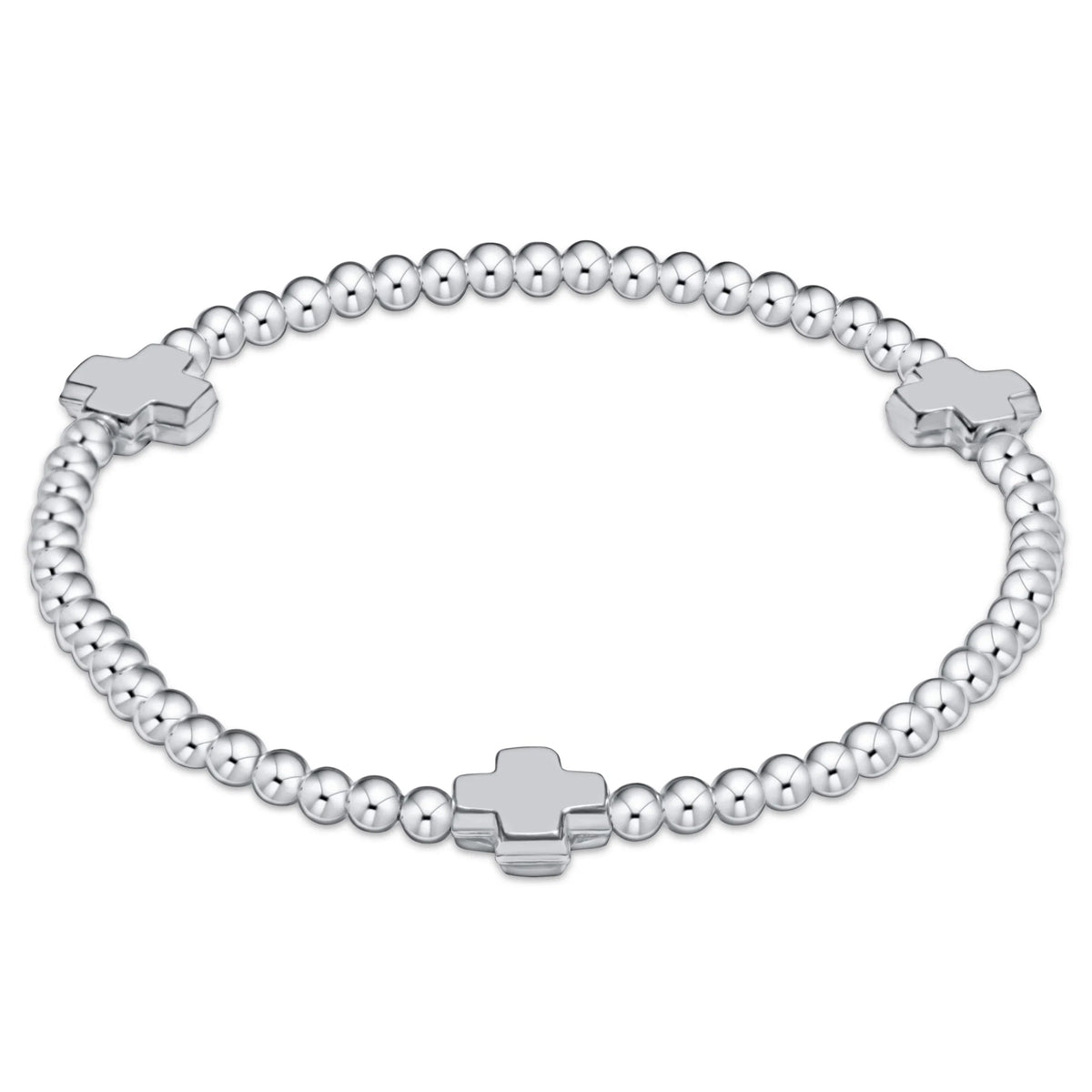 Signature Cross 3mm Sterling Bracelet - Sterling