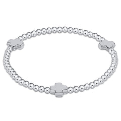 Signature Cross 3mm Sterling Bracelet - Sterling