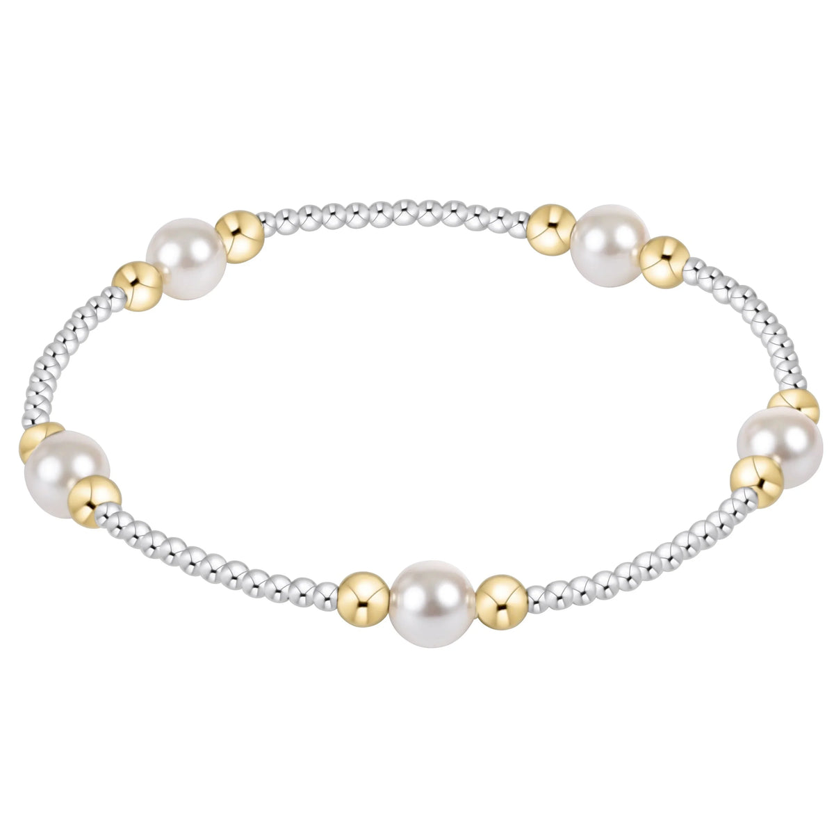 Purpose Pearl 6mm Mixed Metal Bracelet