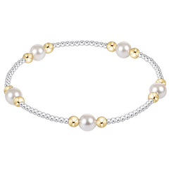 Purpose Pearl 6mm Mixed Metal Bracelet