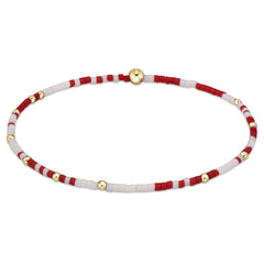 Gameday Hope Unwritten Bracelet - Crimson-White