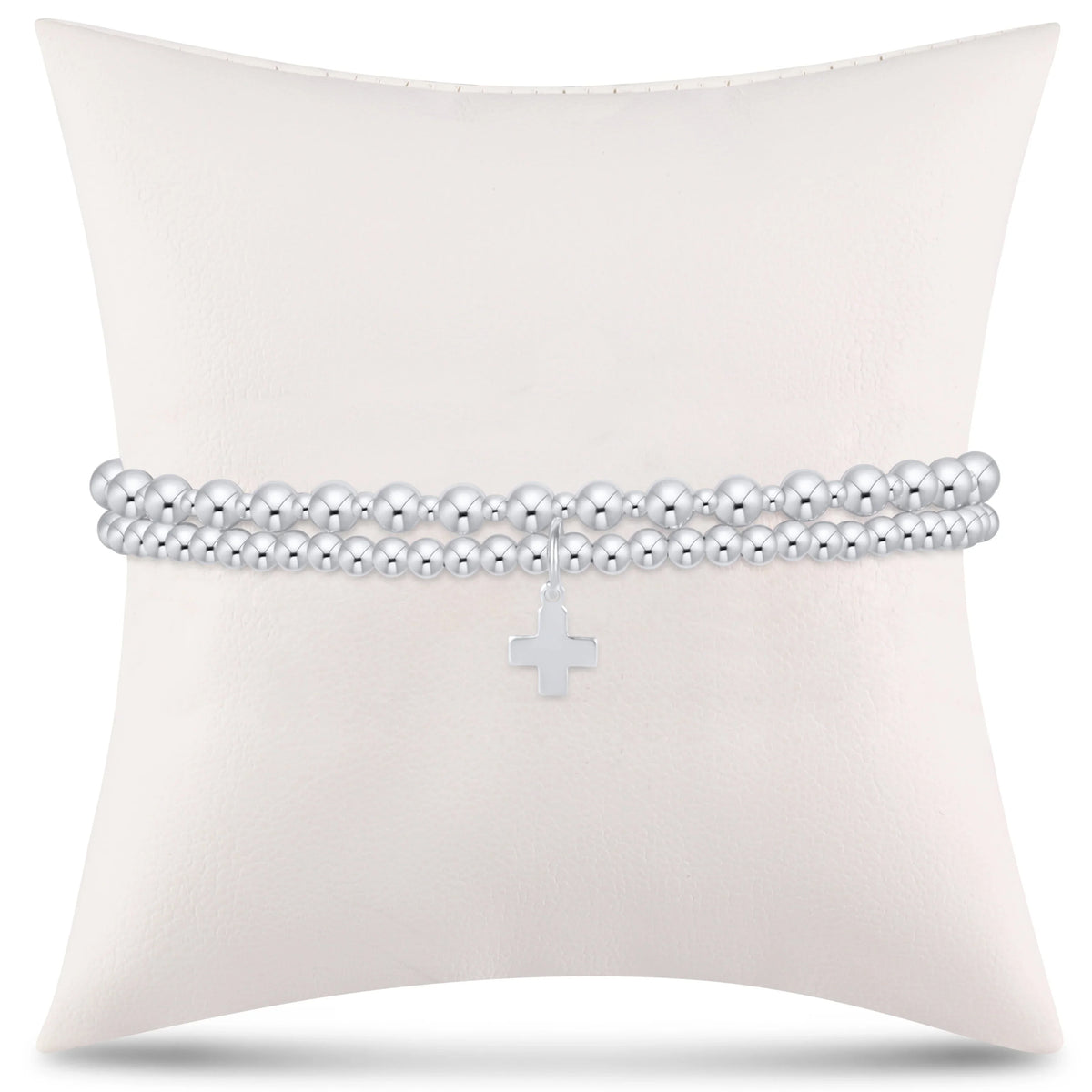 grateful for you gift stack - sterling signature cross charm
