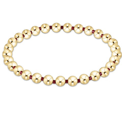 Gameday Hope Grateful 5mm Bead Bracelet - Wine