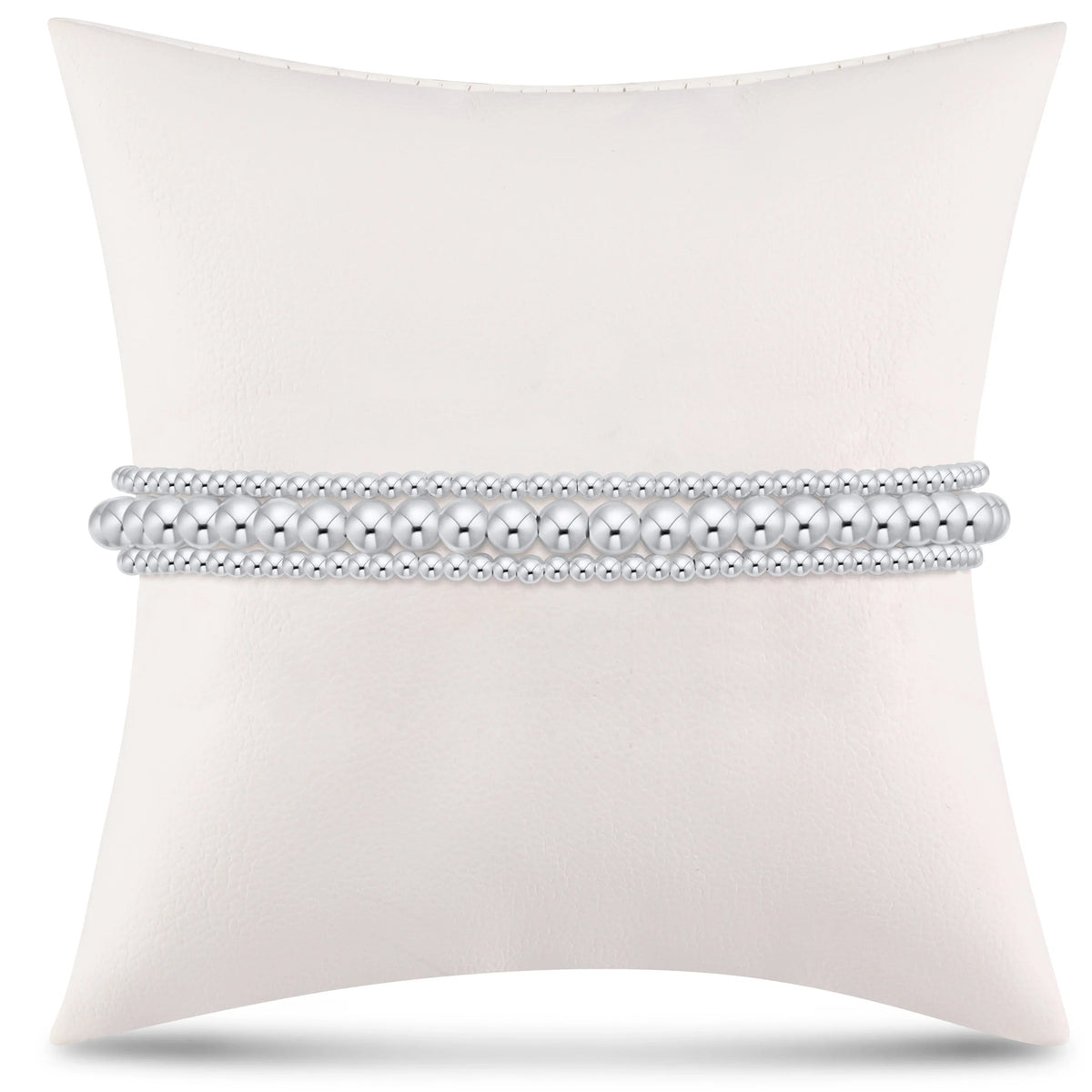 simply classic sterling stack - 4mm - stack of 3